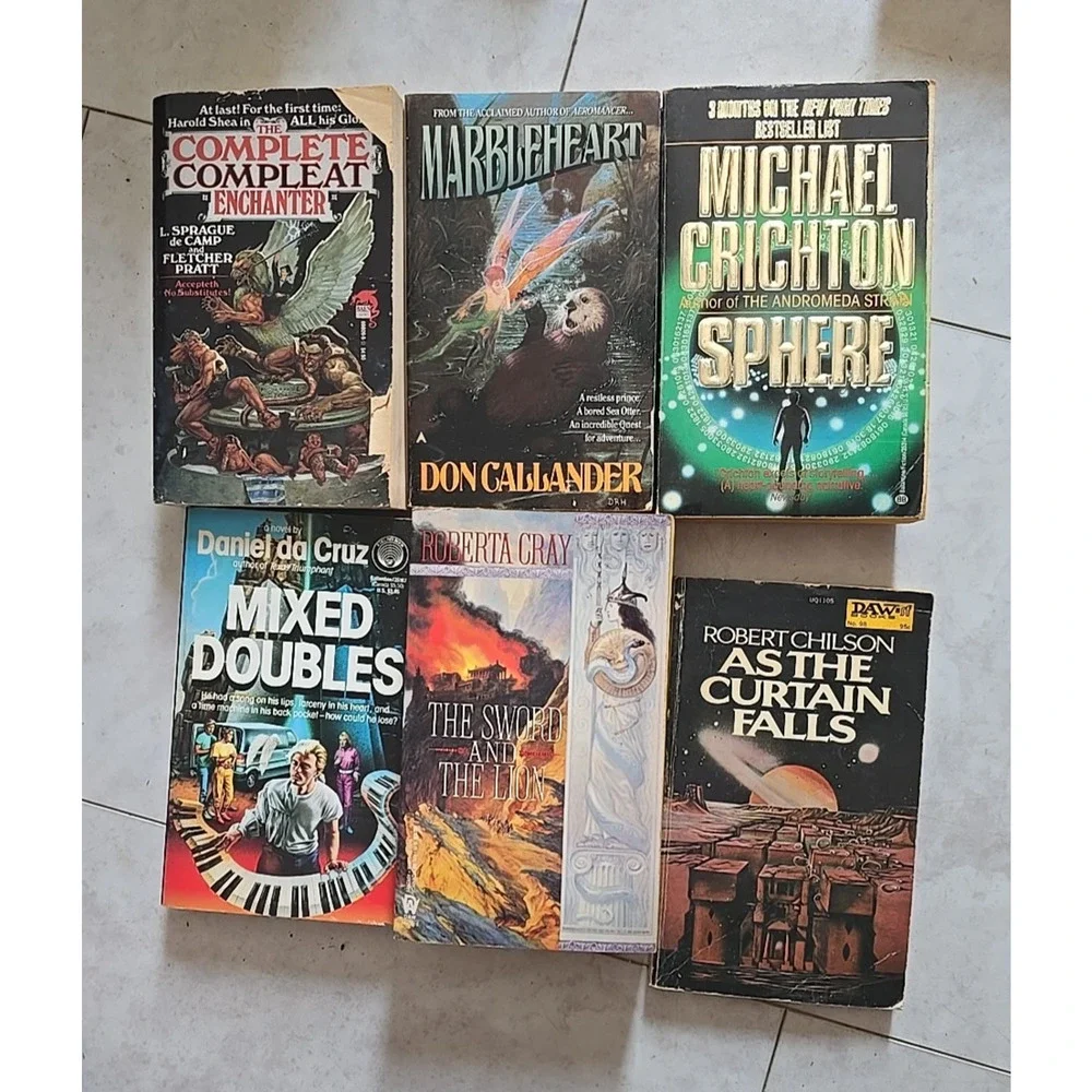 Lot of 6 VTG Chilson, Da Cruz, Crichton, Callander, Cray, Pratt &‎ De Camp Books